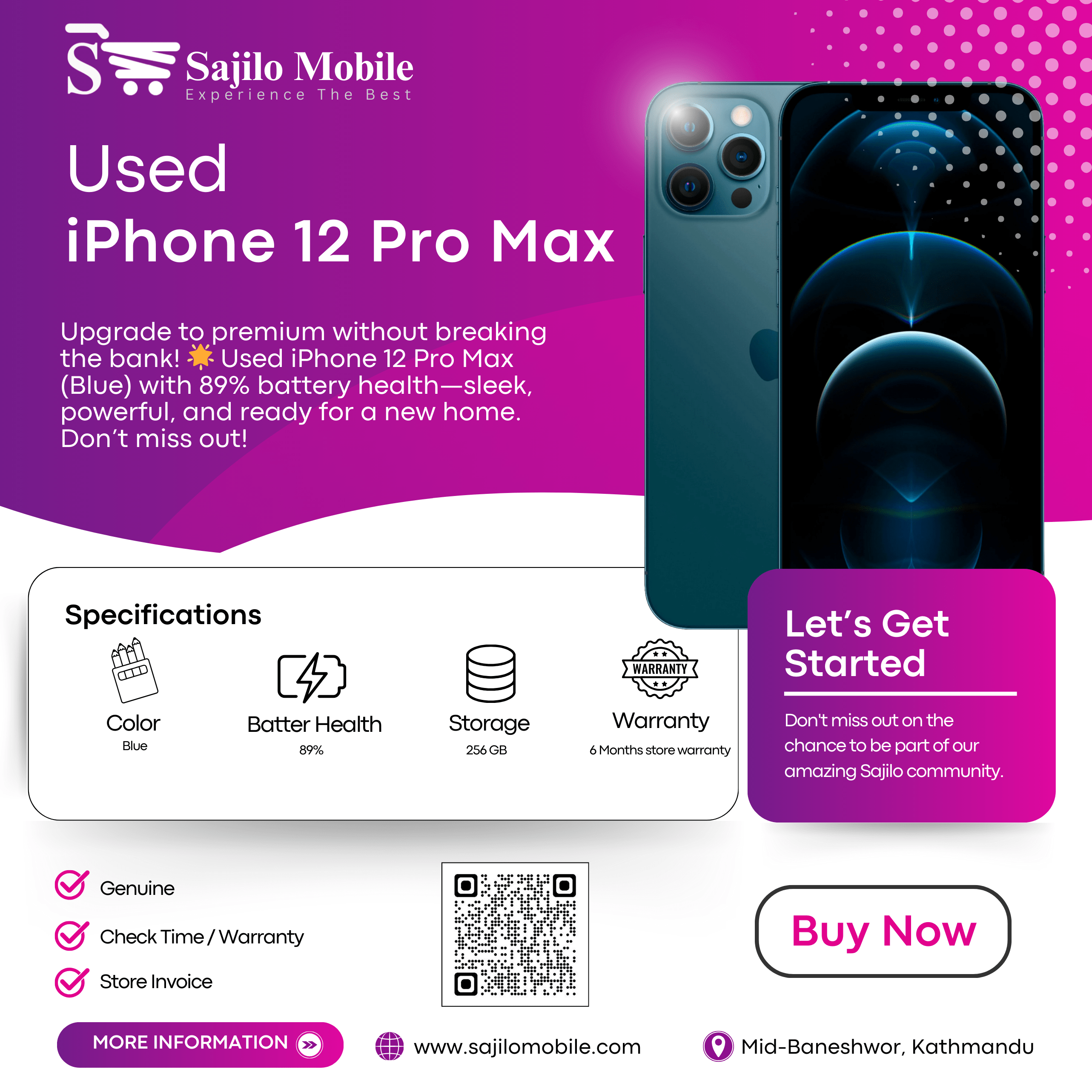  iPhone 12 Pro Max (256GB)